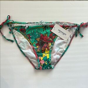 Swimsuits for All paisley swim bikini bottoms size 16 NWT